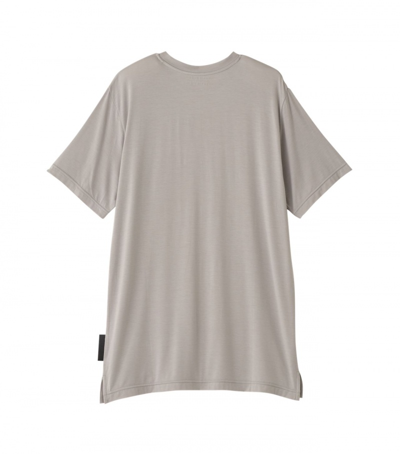 Women's Onitsuka Tiger T Shirts Grey | 29107-QOZP