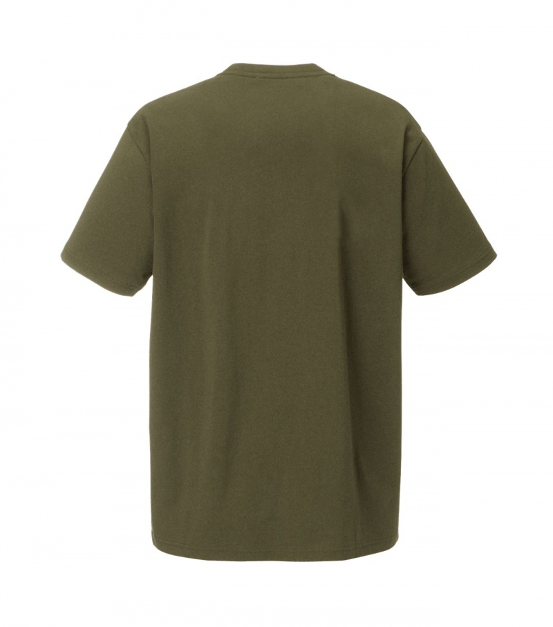 Women's Onitsuka Tiger T Shirts Khaki | 35492-ULQB