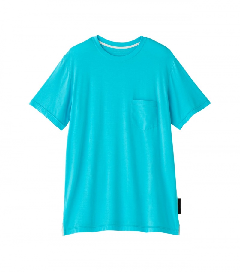 Women\'s Onitsuka Tiger T Shirts Light Blue | 98537-PMXS