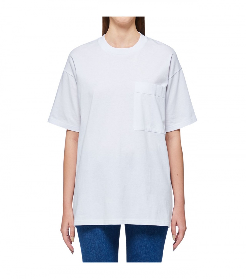 Women's Onitsuka Tiger T Shirts White | 69058-ELQD