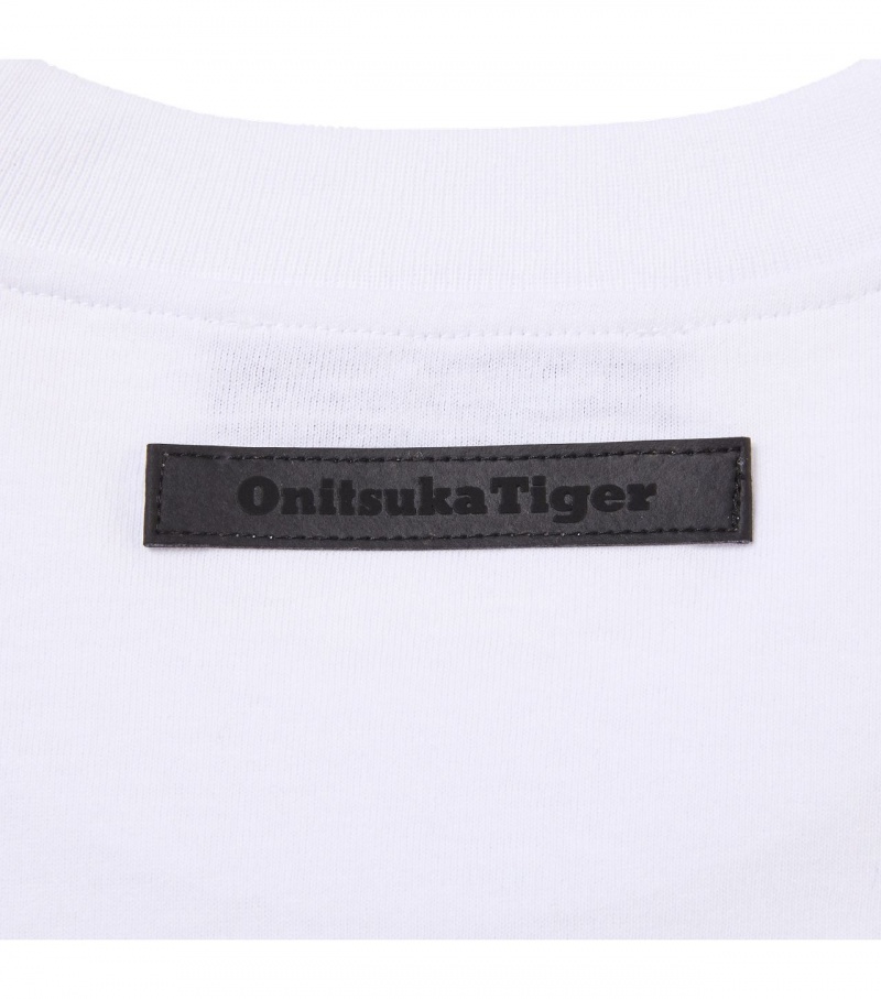 Women's Onitsuka Tiger T Shirts White | 69058-ELQD