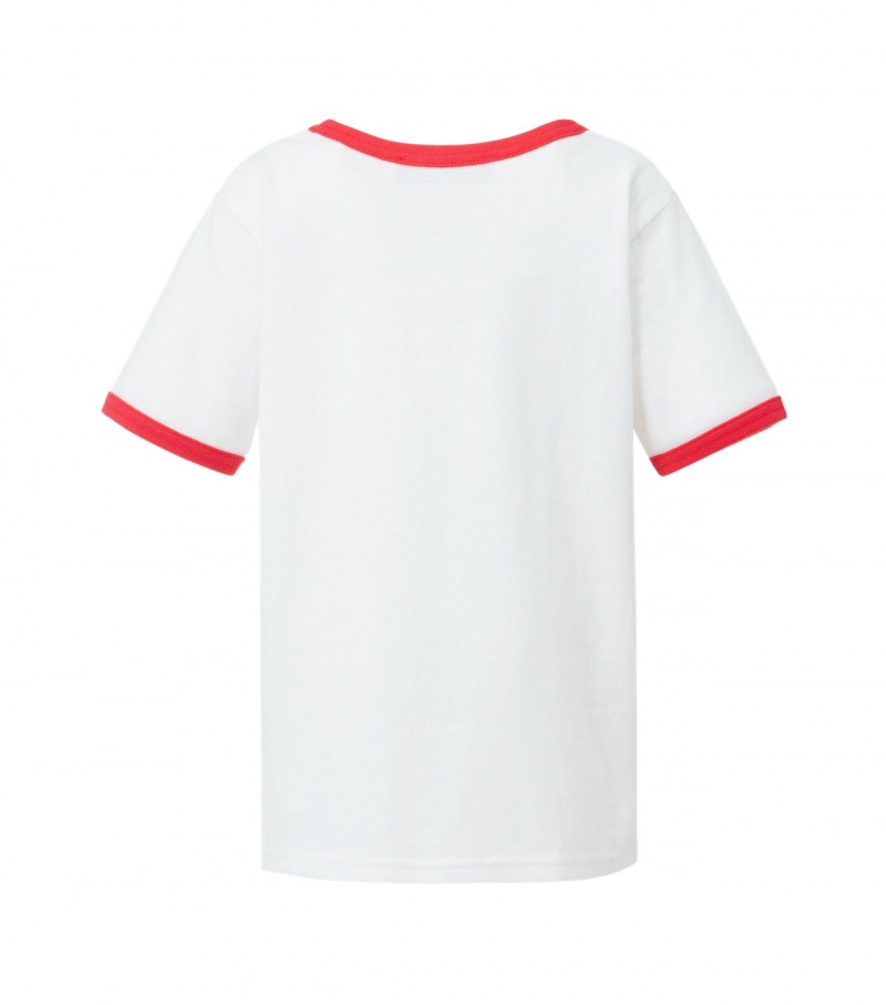 Women's Onitsuka Tiger T Shirts White | 86540-RZLG