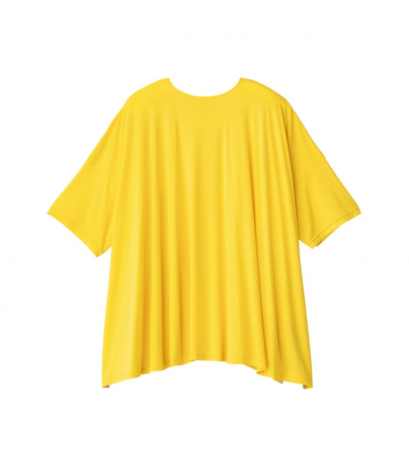 Women's Onitsuka Tiger T Shirts Yellow | 06259-BSPY