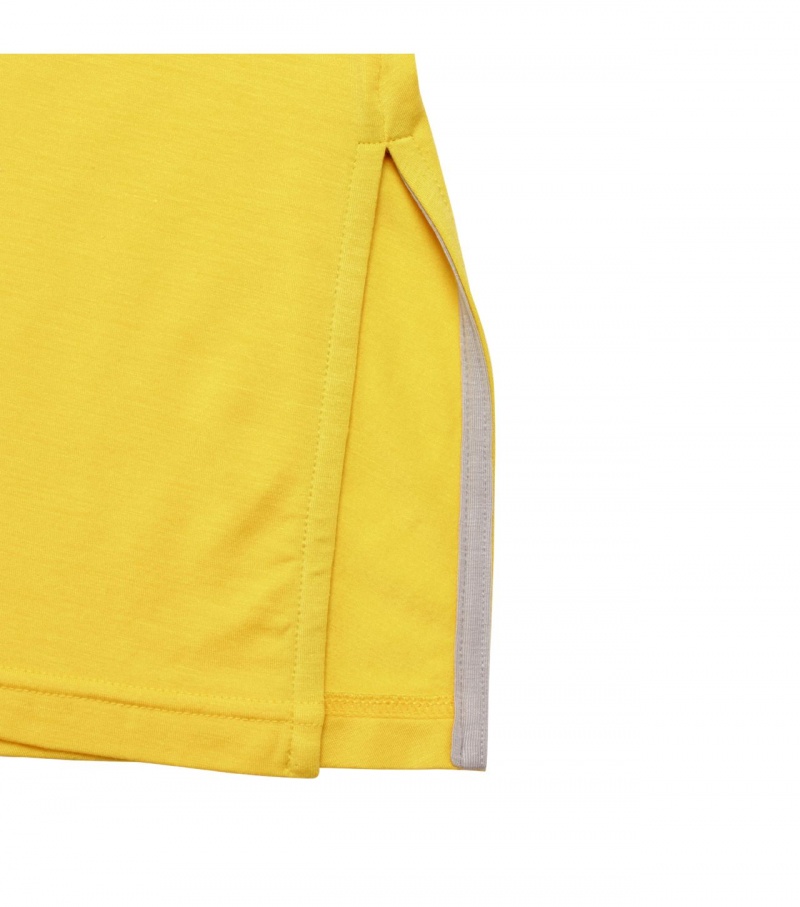 Women's Onitsuka Tiger T Shirts Yellow | 06259-BSPY