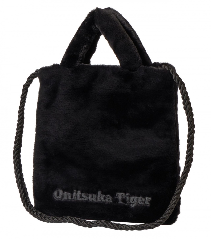 Women's Onitsuka Tiger Tote Bag Bags Black | 87130-CMYS