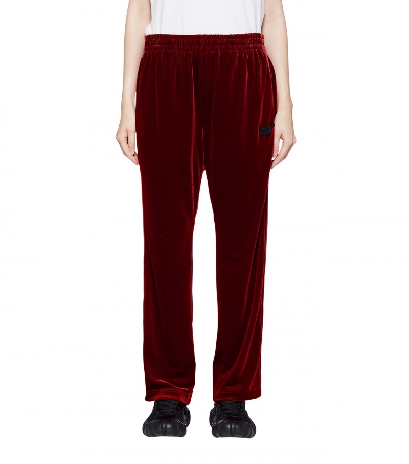 Women's Onitsuka Tiger Track Pants Red | 83097-FEWJ