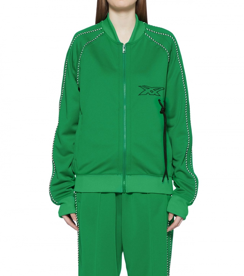 Women's Onitsuka Tiger Track Tops Green | 24857-RZLH