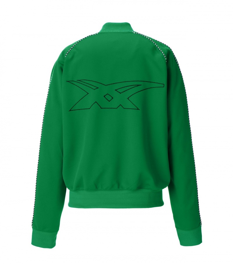 Women's Onitsuka Tiger Track Tops Green | 24857-RZLH