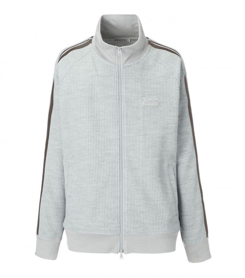 Women\'s Onitsuka Tiger Track Tops Grey | 68539-IMHZ