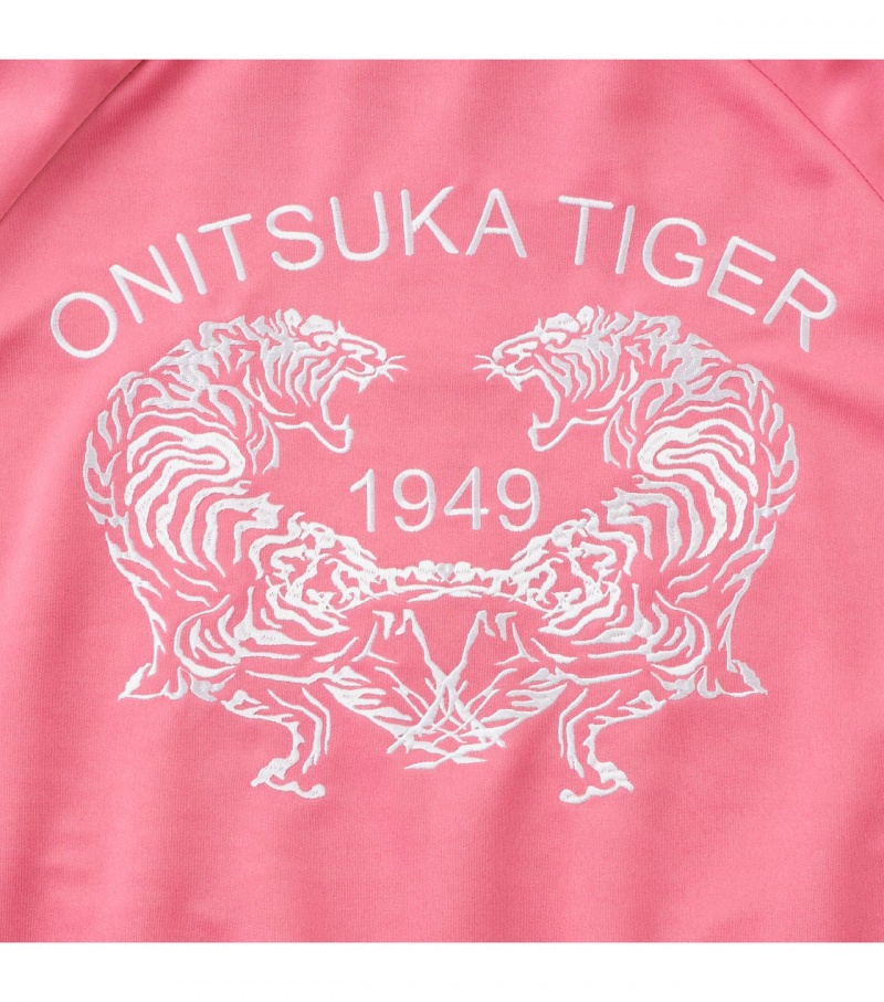 Women's Onitsuka Tiger Track Tops Pink | 40293-YQEI