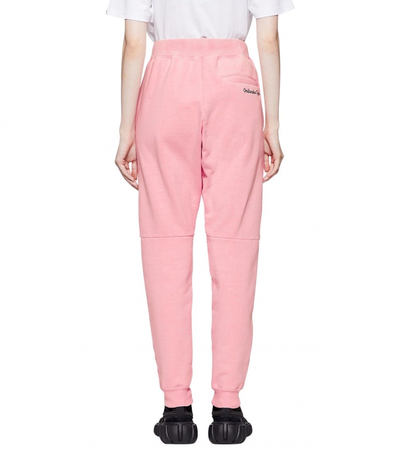 Women's Onitsuka Tiger Washed Pants Pink | 46905-QDRA