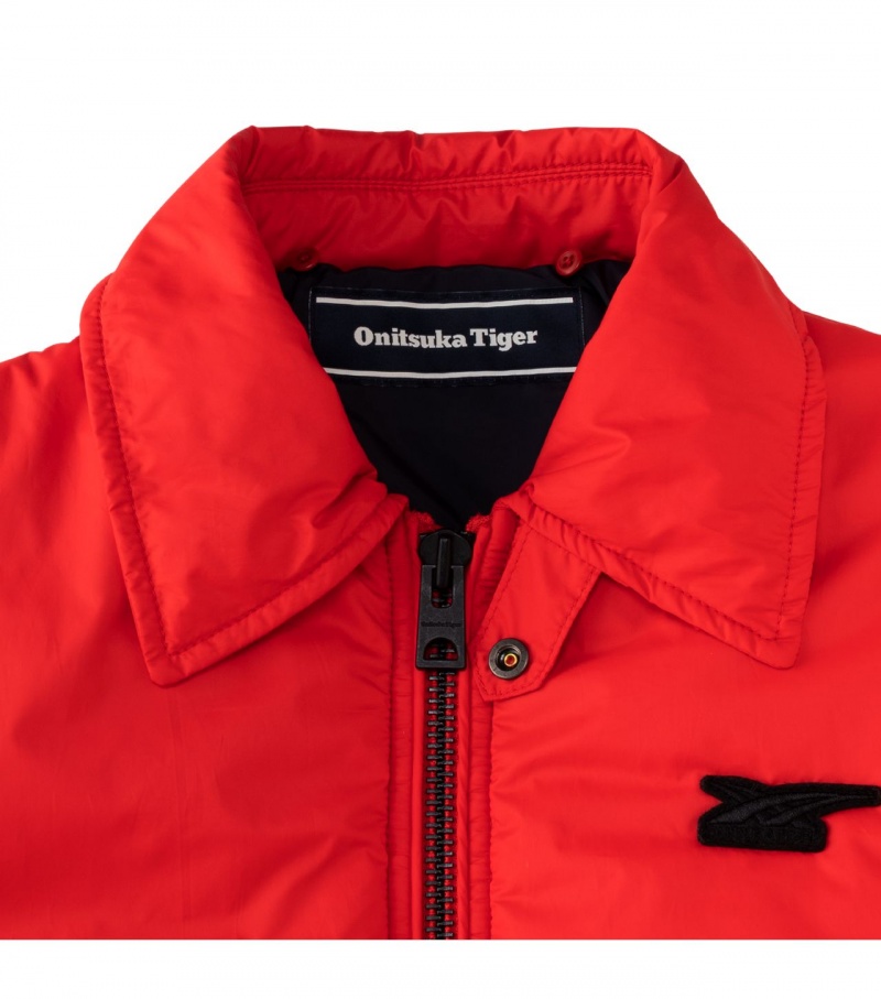 Women's Onitsuka Tiger Ws Blouson Jackets Red | 71458-URBM