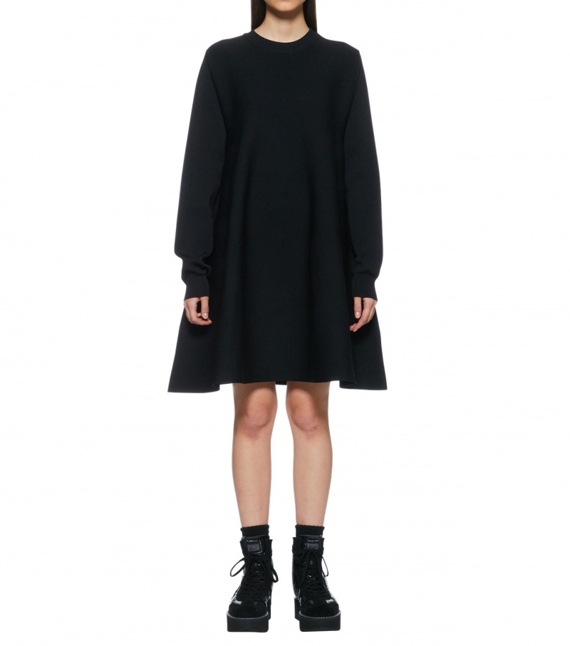 Women's Onitsuka Tiger Ws Knit Dress Black | 25047-OBNE