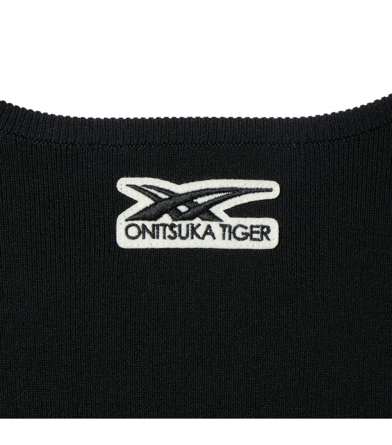 Women's Onitsuka Tiger Ws Knit Dress Black | 42817-UVOQ