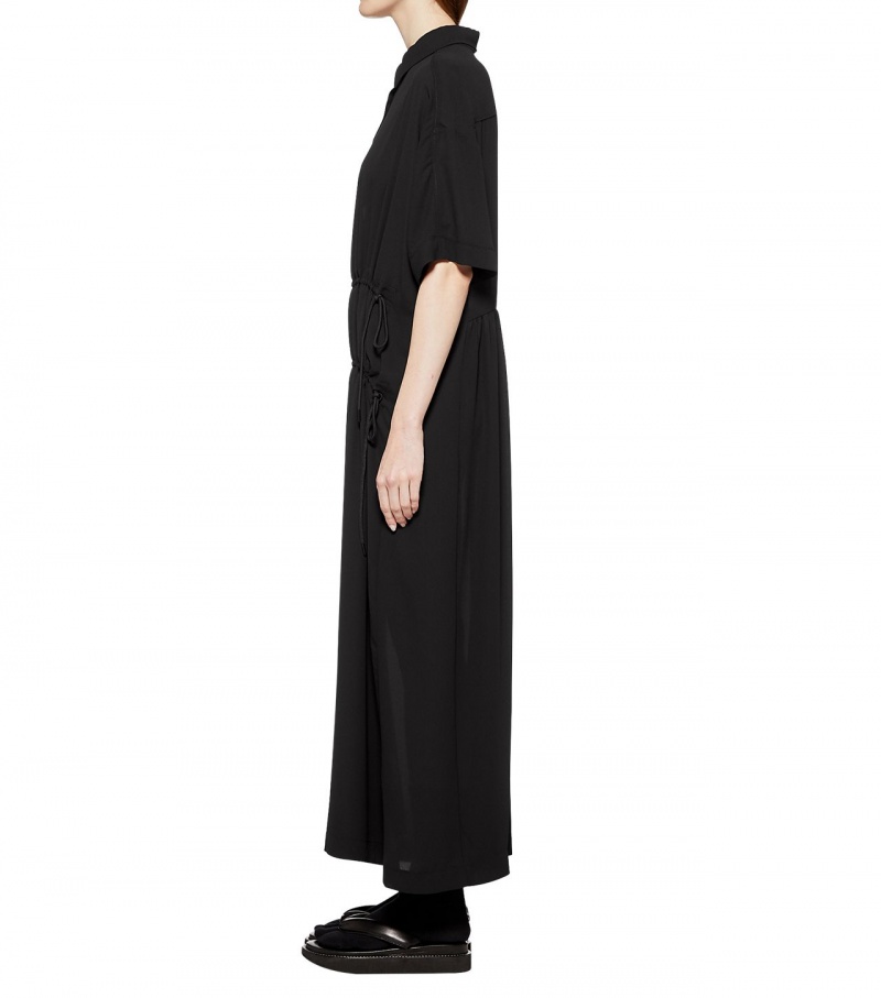 Women's Onitsuka Tiger Ws Long Dress Black | 59376-BQDK