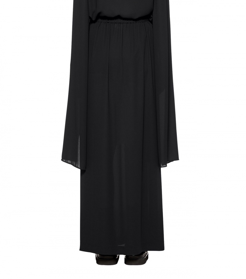 Women's Onitsuka Tiger Ws Long Skirts Black | 34780-ISAL