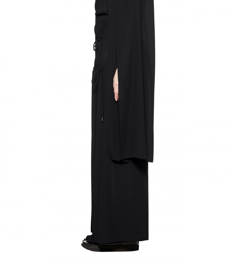 Women's Onitsuka Tiger Ws Long Skirts Black | 34780-ISAL